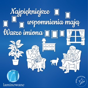 Dzień Babci i Dziadka - Najpiękniejsze wspomnienia - 300 x 230 cm LAMINOWANE