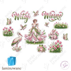 W03 - Kompozycja wiosenna 1 - 90 x 60 cm - laminowane 