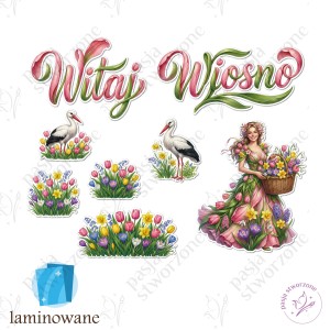 W02 - Kompozycja wiosenna 2 - 70 x 50 cm - laminowane