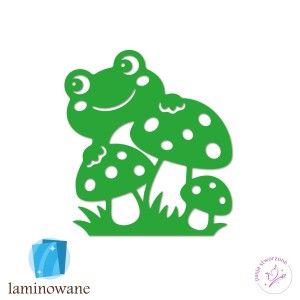 ZWA01 - Żaba - 27 x 30 cm - zielona - LAM