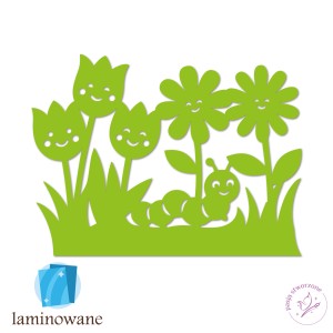 KWA03 - Kompozycja wiosenna 3 - 30 x 40 cm - jasnozielony - LAM