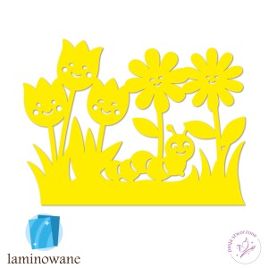 KWA03 - Kompozycja wiosenna 3 - 30 x 40 cm - żółty- LAM
