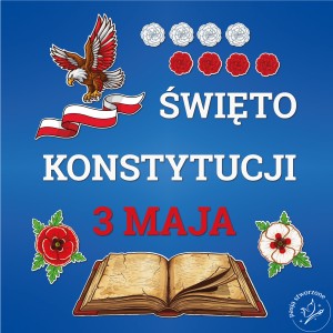 Dekoracja kolorowa - Święto Konstytucji 3 Maja -  220 x 240 cm