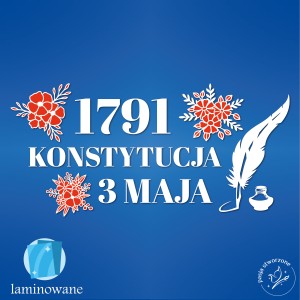 Święto Konstytucji 3 Maja - 1791 + bukiety - 200 x 90 cm LAM