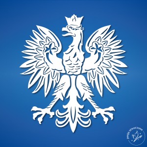Orzeł -  Godło Polski - 125 x 136 cm