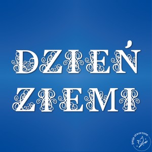 NAPIS - DZIEŃ ZIEMI - wys. 18 cm