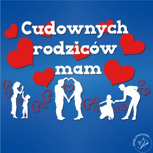 Dzień Rodziny - Cudownych rodziców mam  - 280 x 190 cm 