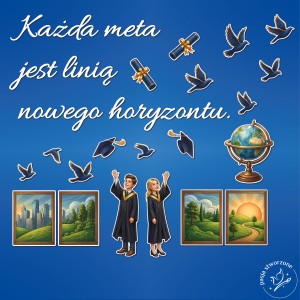 Dekoracja kolorowa - Każda meta jest linią - 280 x 240 cm
