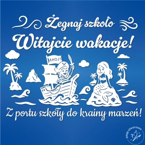 Pirat i syrenka - Witajcie wakacje! - 270 x 210 cm