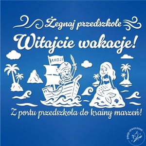 Pirat i syrenka - Witajcie wakacje! (przedszkolna) - 270 x 210 cm