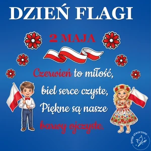 Dekoracja kolorowa - Dzień Flagi 2 Maja -  220 x 190 cm