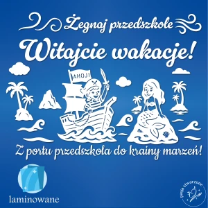 Pirat i syrenka - Witajcie wakacje! (przedszkolna) - 270 x 210 cm LAM