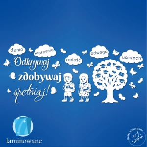 Odkrywaj, zdobywaj, spełniaj! -  320 x 140 cm LAM