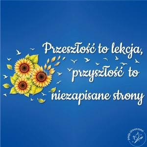 Dekoracja kolorowa - Przeszłość to lekcja - 350 x 150 cm