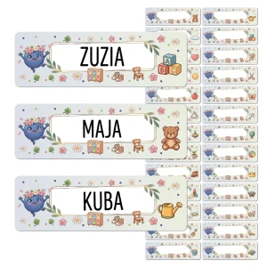 Zestaw 26  sztuk naklejek - grupa Jagódki