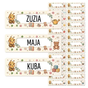 Zestaw 26  sztuk naklejek - grupa Pszczółki