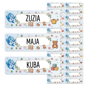 Zestaw 26  sztuk naklejek - grupa Rybki