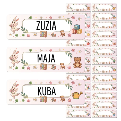 naklejki grupa zajaczki