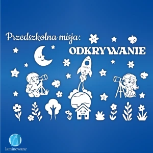 Przedszkolna misja: Odkrywanie - 340 x 210 cm LAM