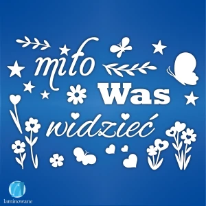 Miło Was widzieć - 230 x 160 cm LAM