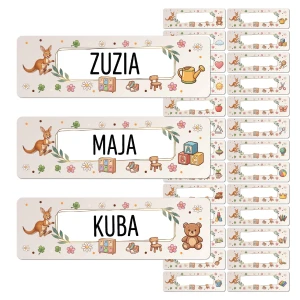Zestaw 26 sztuk naklejek - grupa Kangurki