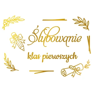 Ślubowanie klas pierwszych - 230 x 160 cm - ZŁOTE LAM