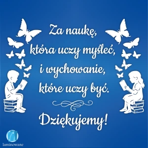 DEN - Za naukę, która uczy myśleć - 260 x 200 cm - LAMINOWANE