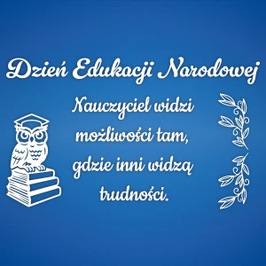 Dzień Edukacji Narodowej - Sowa - 200 x 120 cm