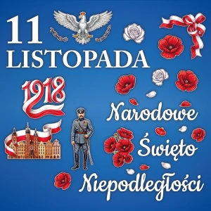Dekoracja kolorowa - Święto Niepodległości - Piłsudski 170 x 160 cm
