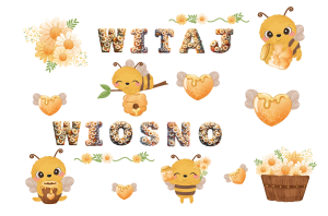 WYPRZEDAŻ - Kompozycja wiosenna 3 - laminowane