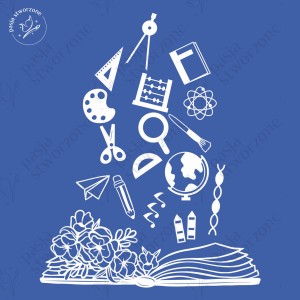 Księga z atrybutami szkolnymi - wersja L/XL