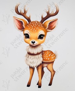 Jesienny jelonek - 21 x 38 cm - laminowane