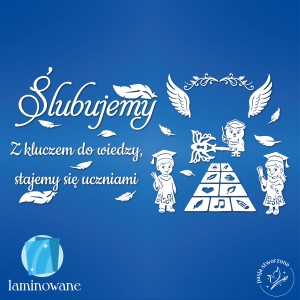 Ślubujemy - Z kluczem do wiedzy - 360 x 190 cm - LAMINOWANE