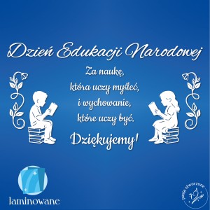 DEN - Za naukę, która uczy myśleć - 230 x 130 cm - LAMINOWANE