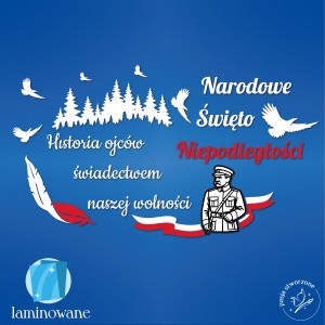 Święto Niepodległości - Historia ojców - Piłsudski 250 x 140 cm LAMINOWANA 