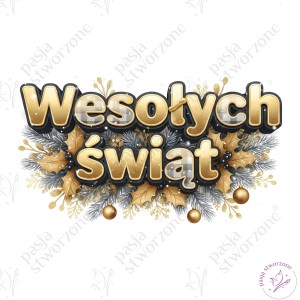 Zimowe - Wesołych świąt 1 - 21 x 38 cm - laminowane