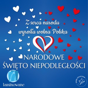 Święto Niepodległości - Z serca narodu - 200 x 150 cm LAMINOWANA