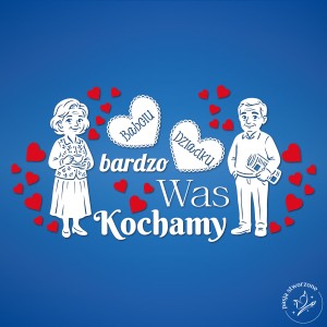 Babciu Dziadku bardzo Was Kochamy - 290 x 150 cm